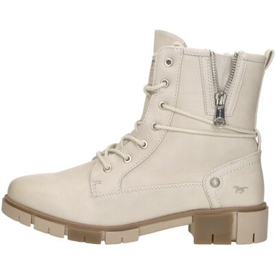 Mustang - Veterschoenen Hoog Gebroken wit 41 female Mustang - Veterschoenen Hoog Gebroken wit 41 female