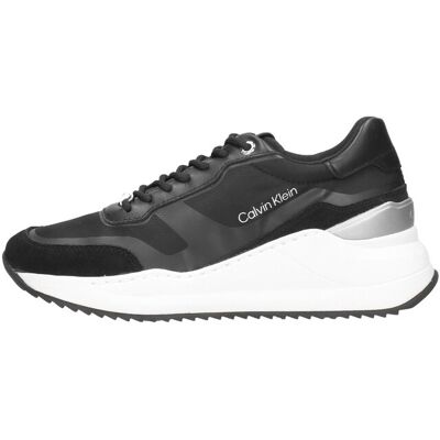 Calvin Klein - Internal Wedge Lace Up-nylon Mix Zwart 39 female Calvin Klein - Internal Wedge Lace Up-nylon Mix Zwart 39 female