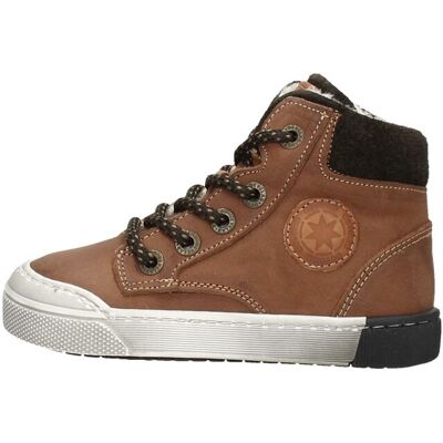 Develab - Veterschoenen Hoog Cognac 22 boys Develab - Veterschoenen Hoog Cognac 22 boys