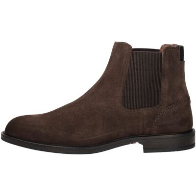 Tommy Hilfiger - Corporate Dressy Suede Chelsea Donkerbruin 45 male Tommy Hilfiger - Corporate Dressy Suede Chelsea Donkerbruin 45 male