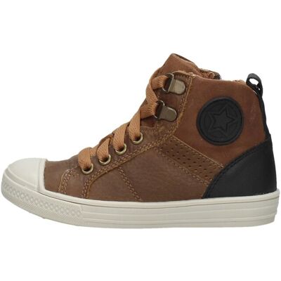 Keq - Veterschoenen Hoog Cognac 23 boys Keq - Veterschoenen Hoog Cognac 23 boys