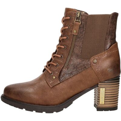 Mustang - Veterschoenen Hak Cognac 37 female Mustang - Veterschoenen Hak Cognac 37 female