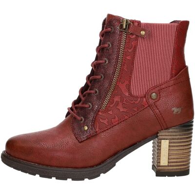 Mustang - Veterschoenen Hak Rood 37 female Mustang - Veterschoenen Hak Rood 37 female