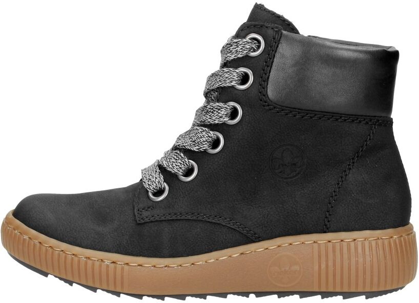 Rieker - Dames Veterschoenen  - Zwart - Size: 37 - female