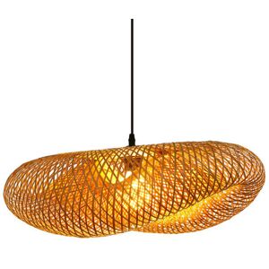 Groenovatie Bamboe Hanglamp, Handgemaakt, Naturel, 45x18 cm Groenovatie Bamboe Hanglamp, Handgemaakt, Naturel, 45x18 cm