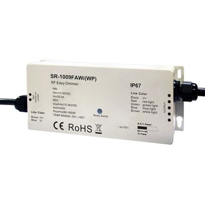 Groenovatie LED RGBW Wifi Controller 12-36V Waterdicht IP67 Pro Groenovatie LED RGBW Wifi Controller 12-36V Waterdicht IP67 Pro