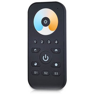 Groenovatie LED Touch Dual Color RF Afstandsbediening, 4 Zones, Zwart, Pro Groenovatie LED Touch Dual Color RF Afstandsbediening, 4 Zones, Zwart, Pro