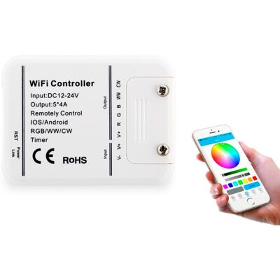 Groenovatie Wifi RGB LED Ufo Controller Android en Apple met veel functies Groenovatie Wifi RGB LED Ufo Controller Android en Apple met veel functies