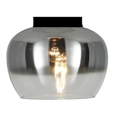 Groenovatie Smoke Glazen Plafondlamp Zwart, E27 Fitting, ⌀30x18 cm Groenovatie Smoke Glazen Plafondlamp Zwart, E27 Fitting, ⌀30x18 cm