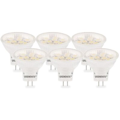 Groenovatie GU4 / MR11 LED Spot 2W Warm Wit 35mm 6-Pack Groenovatie GU4 / MR11 LED Spot 2W Warm Wit 35mm 6-Pack