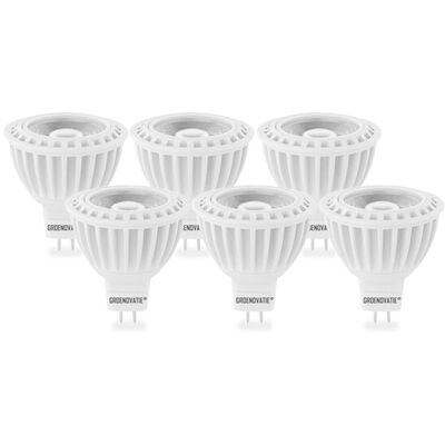 Groenovatie GU5.3 / MR16 Dimbare LED Spot COB 5W Warm Wit 6-Pack Groenovatie GU5.3 / MR16 Dimbare LED Spot COB 5W Warm Wit 6-Pack