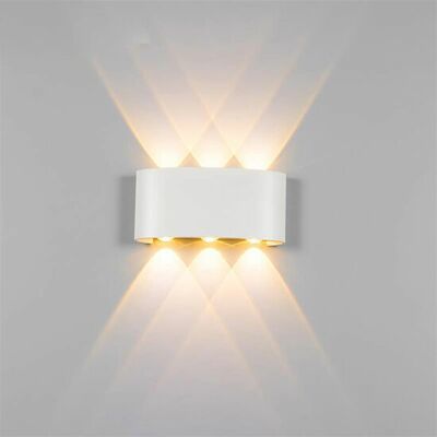 Groenovatie LED Wandlamp 6W Triple Warm Wit, Wit Groenovatie LED Wandlamp 6W Triple Warm Wit, Wit