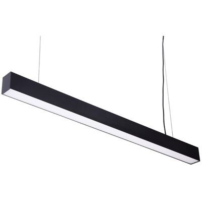 Groenovatie LED Linear Hangarmatuur Kantoorverlichting, 30W, 120cm, Mat Zwart, Warm Wit Groenovatie LED Linear Hangarmatuur Kantoorverlichting, 30W, 120cm, Mat Zwart, Warm Wit
