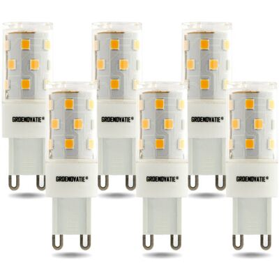 Groenovatie G9 LED Lamp 5W Extra Warm Wit Dimbaar 6-Pack Groenovatie G9 LED Lamp 5W Extra Warm Wit Dimbaar 6-Pack