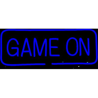 Groenovatie LED Neon Verlichting Bord "Game On", Incl. Adapter, 50x20cm, Blauw Groenovatie LED Neon Verlichting Bord "Game On", Incl. Adapter, 50x20cm, Blauw