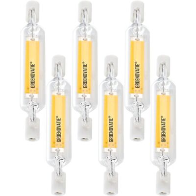 Groenovatie R7S LED Lamp 5W Warm Wit 78mm 360º Dimbaar 6-Pack Groenovatie R7S LED Lamp 5W Warm Wit 78mm 360º Dimbaar 6-Pack