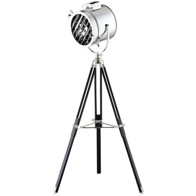 Groenovatie Maritieme Luxe Industrieel Design Tripod Vloerlamp Rooster Chroom Zwart Groenovatie Maritieme Luxe Industrieel Design Tripod Vloerlamp Rooster Chroom Zwart