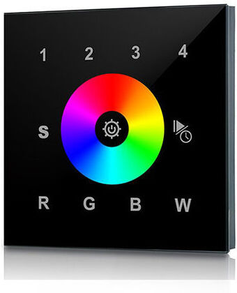 Groenovatie LED Touch RF RGBW Controller 230V, Wand, Zwart, Pro