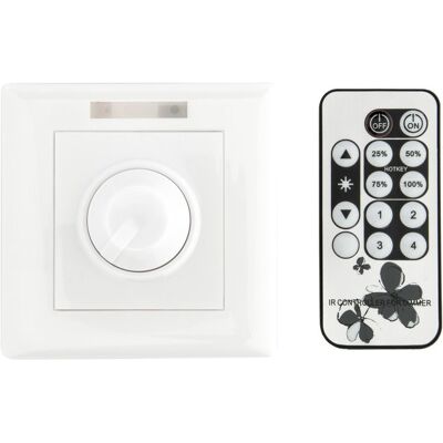 Groenovatie LED Dimmer 230V, fase aansnijding, 2W-300W, Incl. Afstandsbediening Groenovatie LED Dimmer 230V, fase aansnijding, 2W-300W, Incl. Afstandsbediening