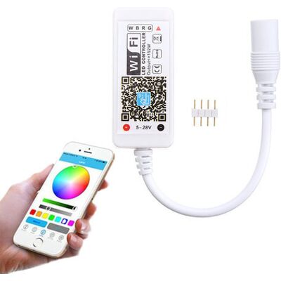 Groenovatie LED Strip RGB Wifi Controller Mini, 3 x 4A, 5-28V Groenovatie LED Strip RGB Wifi Controller Mini, 3 x 4A, 5-28V