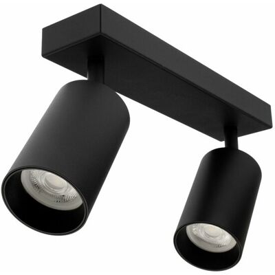 Groenovatie Plafondspot Rond, 2-Lichts, Kantelbaar, GU10 Fitting, Zwart Groenovatie Plafondspot Rond, 2-Lichts, Kantelbaar, GU10 Fitting, Zwart