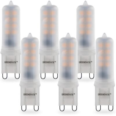 Groenovatie G9 LED Lamp 3W Classic Warm Wit Dimbaar 6-Pack Groenovatie G9 LED Lamp 3W Classic Warm Wit Dimbaar 6-Pack