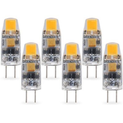 Groenovatie G4 LED Lamp 1W COB Extra Klein Warm Wit Dimbaar 6-Pack Groenovatie G4 LED Lamp 1W COB Extra Klein Warm Wit Dimbaar 6-Pack