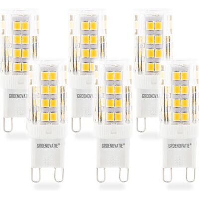 Groenovatie G9 LED Lamp 4W Dimbaar Warm Wit 6-Pack Groenovatie G9 LED Lamp 4W Dimbaar Warm Wit 6-Pack