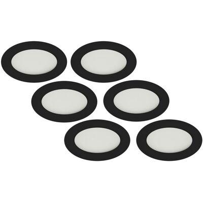 Groenovatie LED Inbouwspot 5W, Zwart, Rond, Warm Wit, Waterdicht IP65, 6-Pack Groenovatie LED Inbouwspot 5W, Zwart, Rond, Warm Wit, Waterdicht IP65, 6-Pack