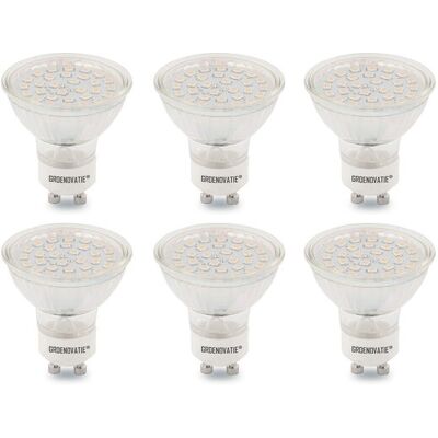 Groenovatie GU10 LEDSpot SMD 3W Warm Wit Dimbaar 6-Pack Groenovatie GU10 LEDSpot SMD 3W Warm Wit Dimbaar 6-Pack
