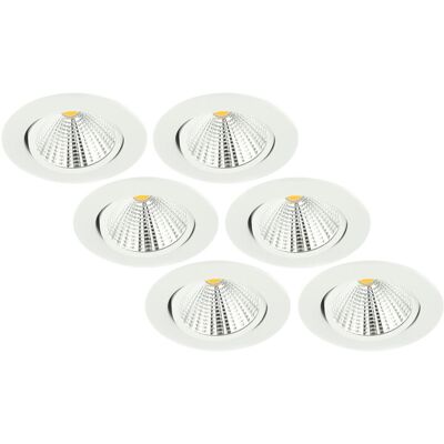 Groenovatie Inbouwspot LED 5W, Wit, Rond, Kantelbaar, Dimbaar, 6-Pack Groenovatie Inbouwspot LED 5W, Wit, Rond, Kantelbaar, Dimbaar, 6-Pack