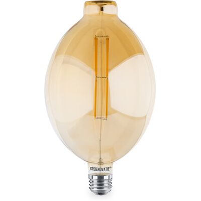 Groenovatie E27 LED Filament BT180 Goud Globelamp 12W Warm Wit Dimbaar Groenovatie E27 LED Filament BT180 Goud Globelamp 12W Warm Wit Dimbaar