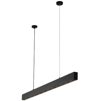 Groenovatie LED Linear Hangarmatuur, 45W, 120cm, Mat Zwart, Warm Wit Groenovatie LED Linear Hangarmatuur, 45W, 120cm, Mat Zwart, Warm Wit