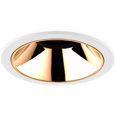 Groenovatie LED Inbouwspot 15W CREE, Rond, Ø108mm, Kantelbaar, Dimbaar, Wit/Koper, Warm Wit Groenovatie LED Inbouwspot 15W CREE, Rond, Ø108mm, Kantelbaar, Dimbaar, Wit/Koper, Warm Wit