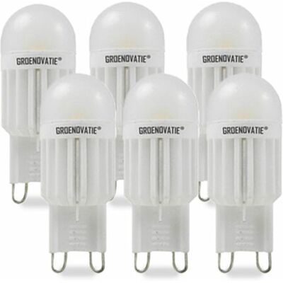 Groenovatie G9 LED 3W Warm Wit Dimbaar 6-Pack Groenovatie G9 LED 3W Warm Wit Dimbaar 6-Pack