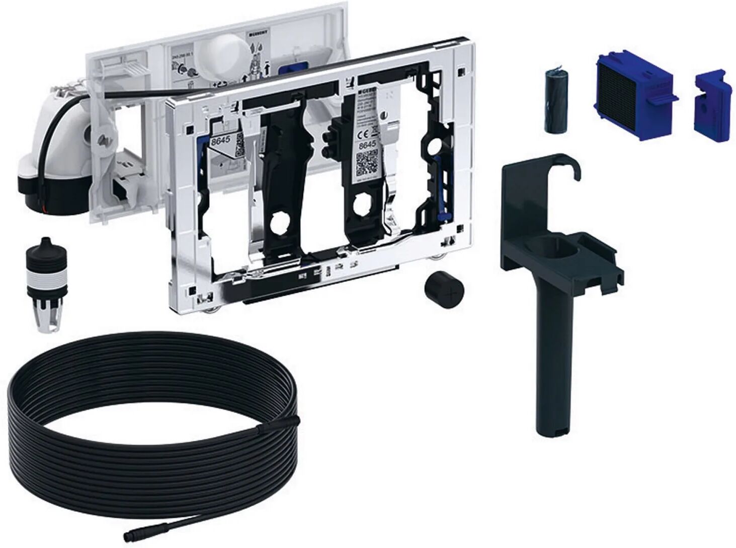 Geberit DuoFresh Modul mit manueller Auslösung anthrazitgrau RAL 7016   115.051.BZ.1