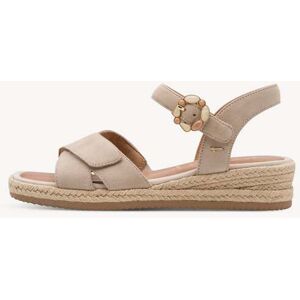 TAMARIS Leren Sandaaltje beige - 38 TAMARIS Leren Sandaaltje beige - 38