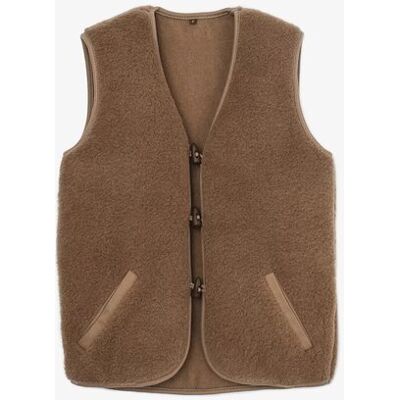 WOLLIES Amsterdam - Unisex Vest / Bodywarmer - Bruin - Maat M WOLLIES Amsterdam - Unisex Vest / Bodywarmer - Bruin - Maat M