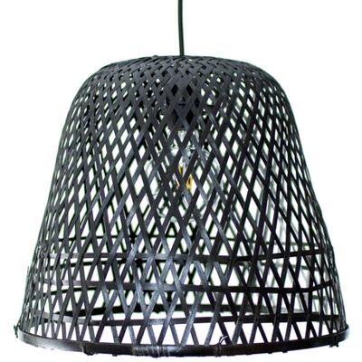 WOLLIES Amsterdam Bamboe Hanglamp, Handgemaakt, Zwart, ⌀40 cm WOLLIES Amsterdam Bamboe Hanglamp, Handgemaakt, Zwart, ⌀40 cm
