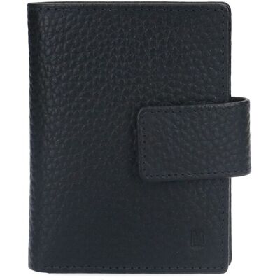 Manfield Zwarte Leren Portemonnee - Maat Onesize zwart Manfield Zwarte Leren Portemonnee - Maat Onesize zwart