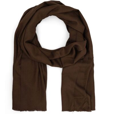 Manfield Donkerbruine Sjaal - Maat Onesize bruin Manfield Donkerbruine Sjaal - Maat Onesize bruin