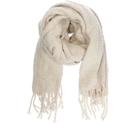 Manfield Beige Zachte Teddy Sjaal - Maat Onesize beige Manfield Beige Zachte Teddy Sjaal - Maat Onesize beige