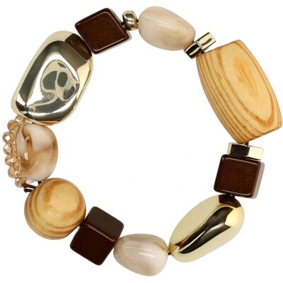 Manfield Statement Armband - Maat Onesize multicolor Manfield Statement Armband - Maat Onesize multicolor