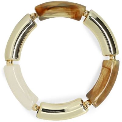 Manfield Gouden Statement Armband - Maat Onesize multicolor Manfield Gouden Statement Armband - Maat Onesize multicolor