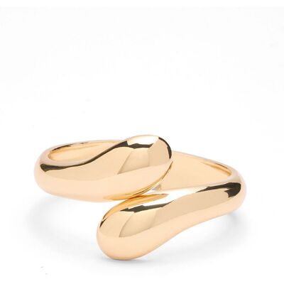 Manfield Goudkleurige Bangle Armband - Maat Onesize goud Manfield Goudkleurige Bangle Armband - Maat Onesize goud