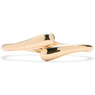 Manfield Goudkleurige Bangle Armband - Maat Onesize goud Manfield Goudkleurige Bangle Armband - Maat Onesize goud