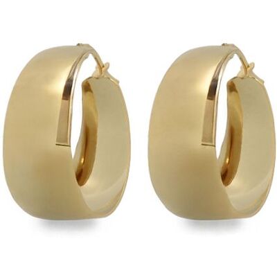 Manfield Goudkleurige Brede Ringen - Maat Onesize goud Manfield Goudkleurige Brede Ringen - Maat Onesize goud