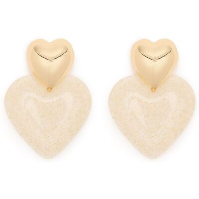 Manfield Gouden Hartjes Oorbellen - Maat Onesize goud Manfield Gouden Hartjes Oorbellen - Maat Onesize goud