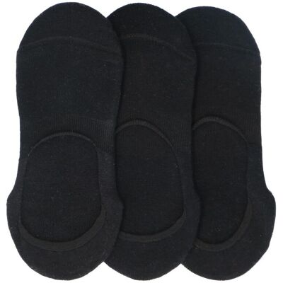 Manfield Zwarte Sneaker Sokken (3 Paar) - Maat 35-38 zwart Manfield Zwarte Sneaker Sokken (3 Paar) - Maat 35-38 zwart