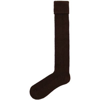 Manfield Bruine Kniekousen - Maat 39-42 bruin Manfield Bruine Kniekousen - Maat 39-42 bruin